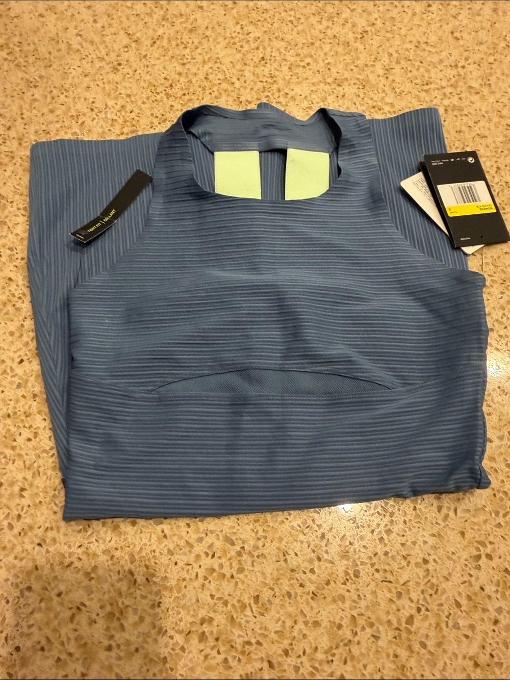 Nike Youth Blue Ribbed Performance One-Piece - Picture 5 of 6